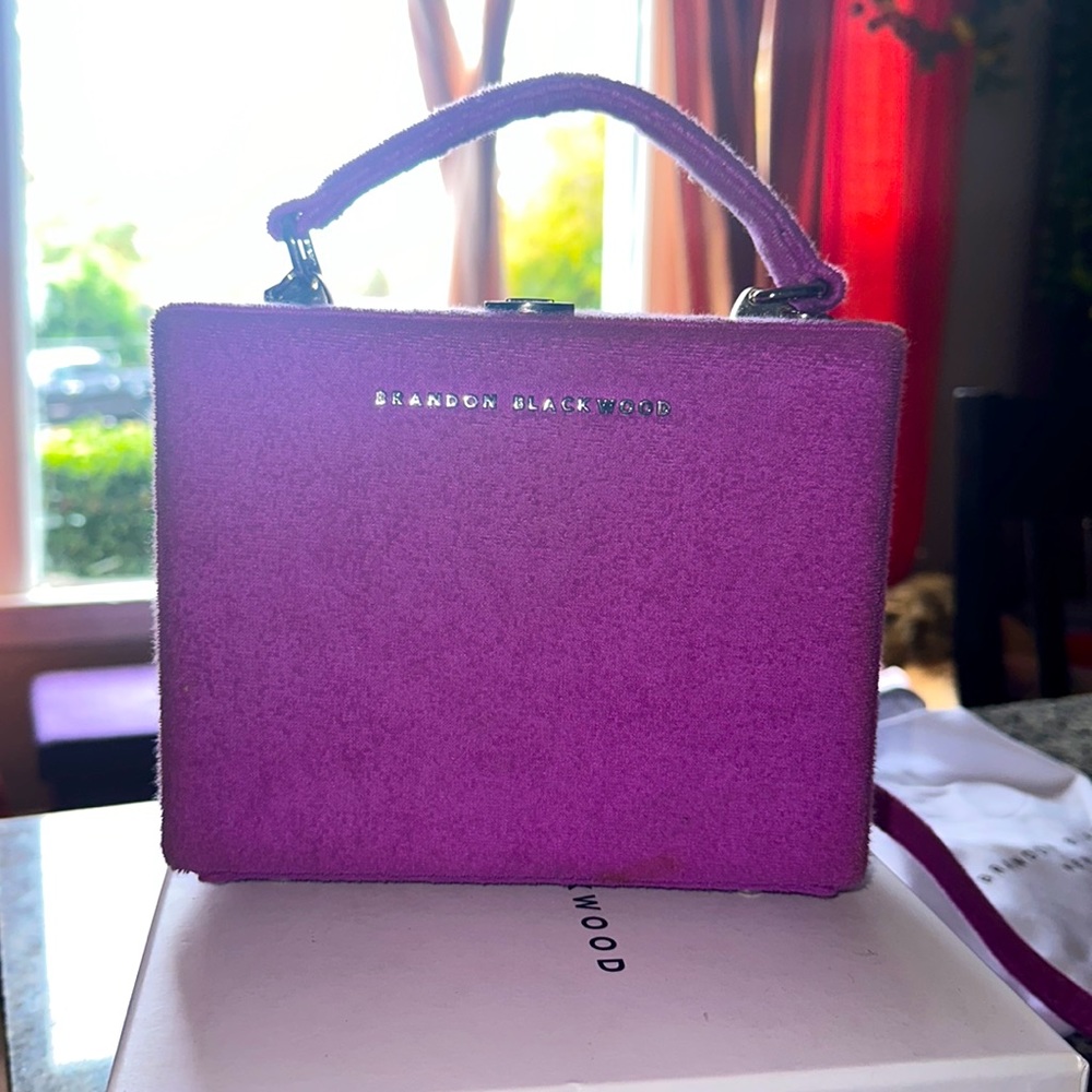 Brandon Blackwood Terrycloth Kendrick Trunk in Purple